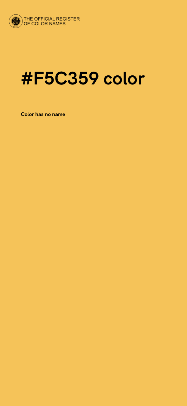 #F5C359 color image