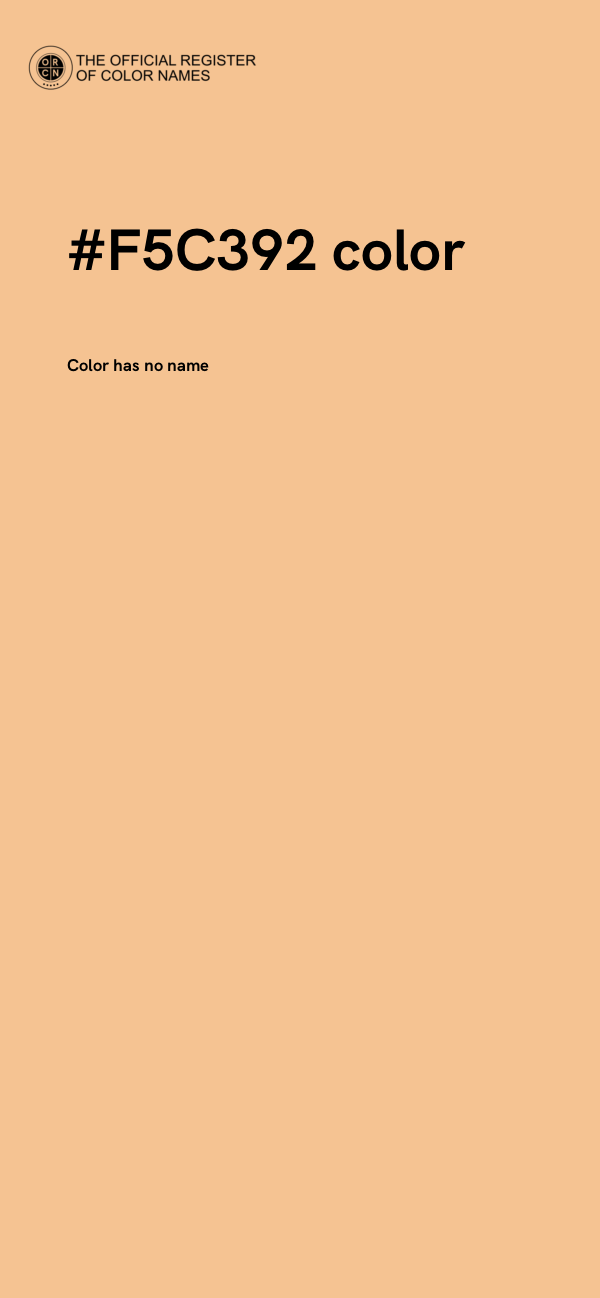 #F5C392 color image