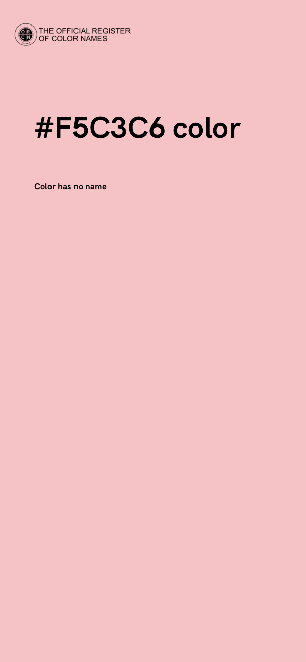 #F5C3C6 color image