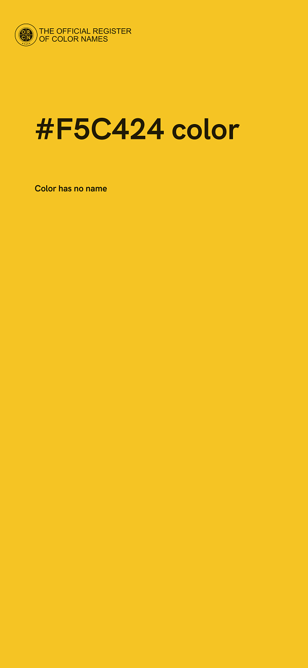 #F5C424 color image