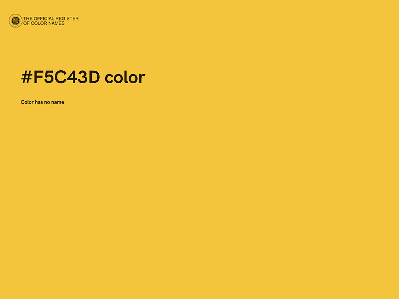 #F5C43D color image