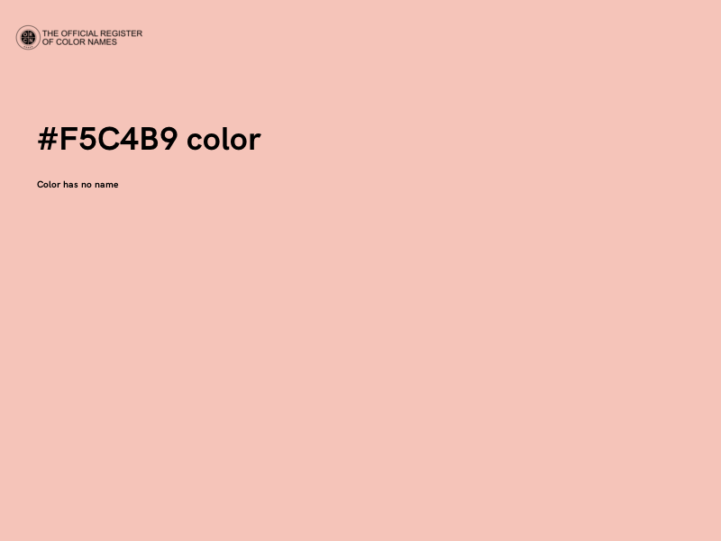 #F5C4B9 color image