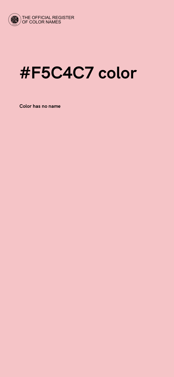 #F5C4C7 color image