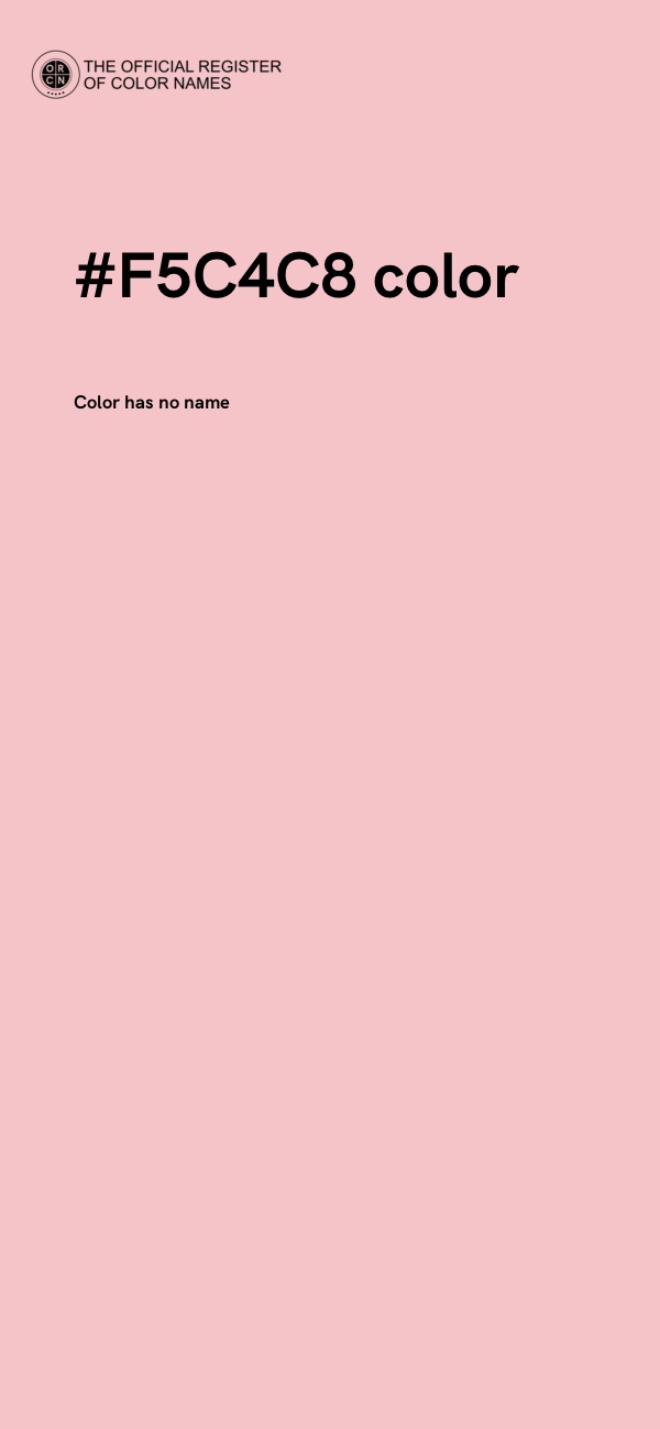#F5C4C8 color image