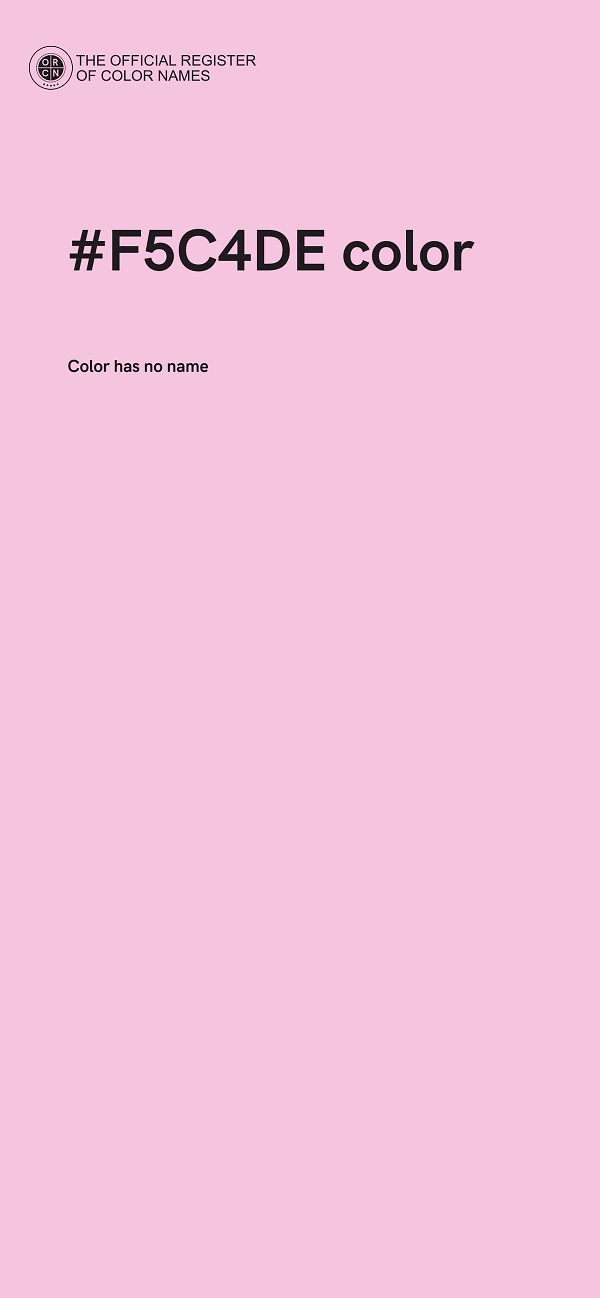 #F5C4DE color image