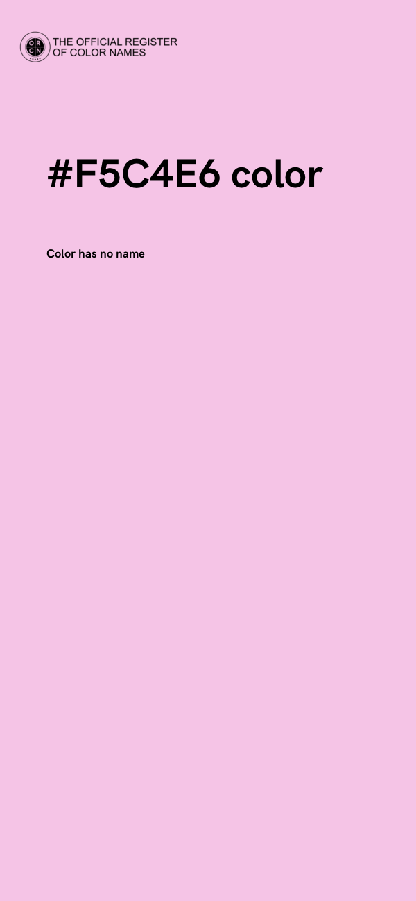 #F5C4E6 color image