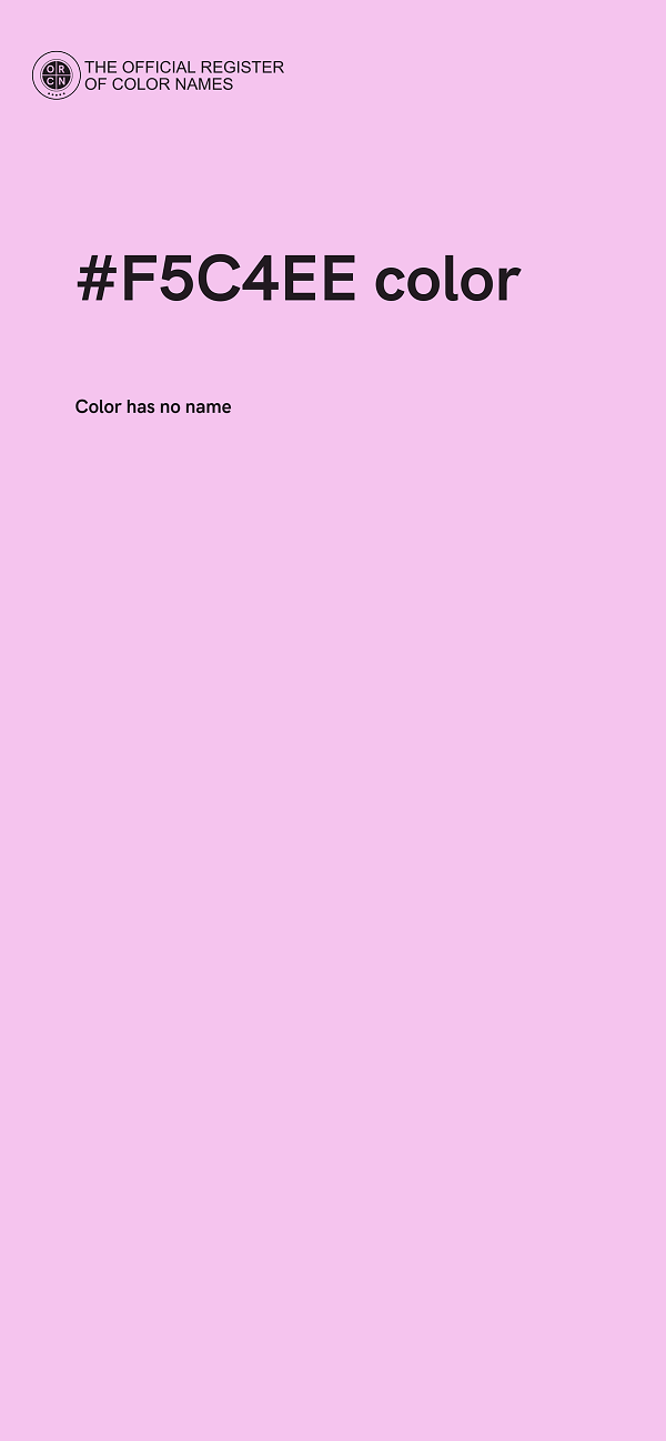 #F5C4EE color image