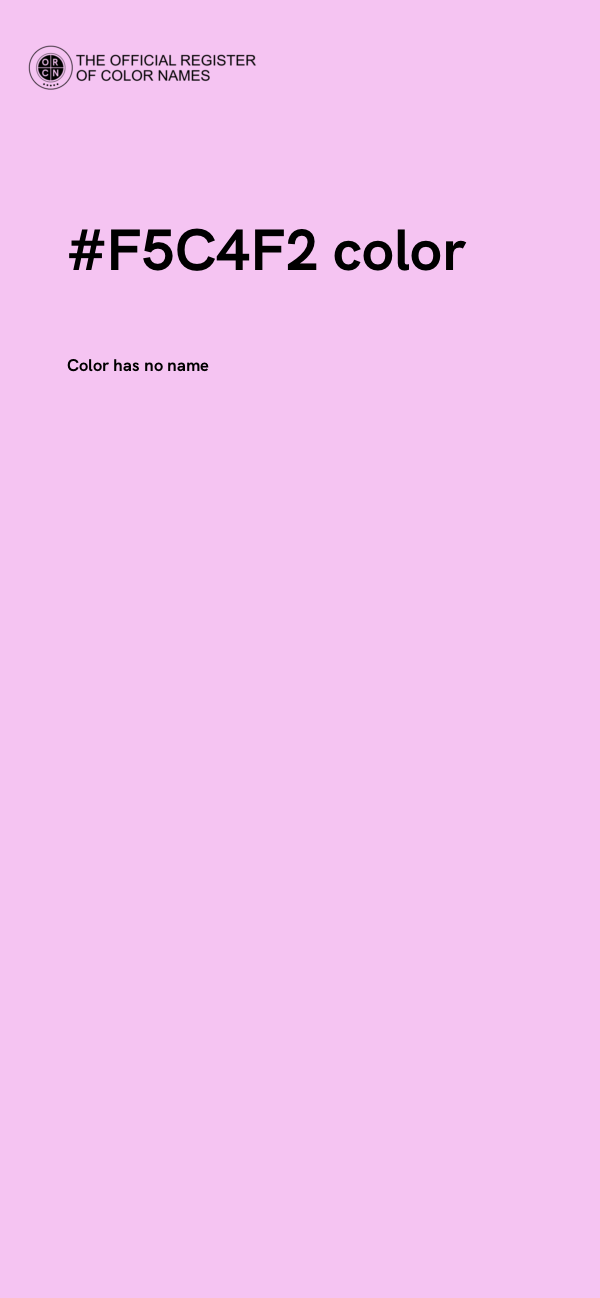 #F5C4F2 color image
