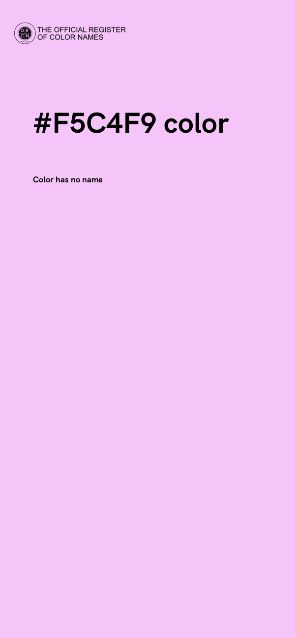 #F5C4F9 color image