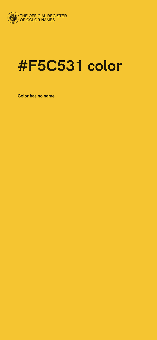 #F5C531 color image