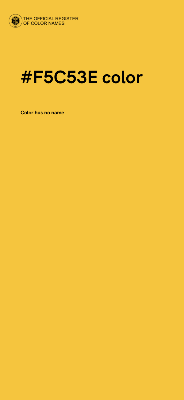 #F5C53E color image