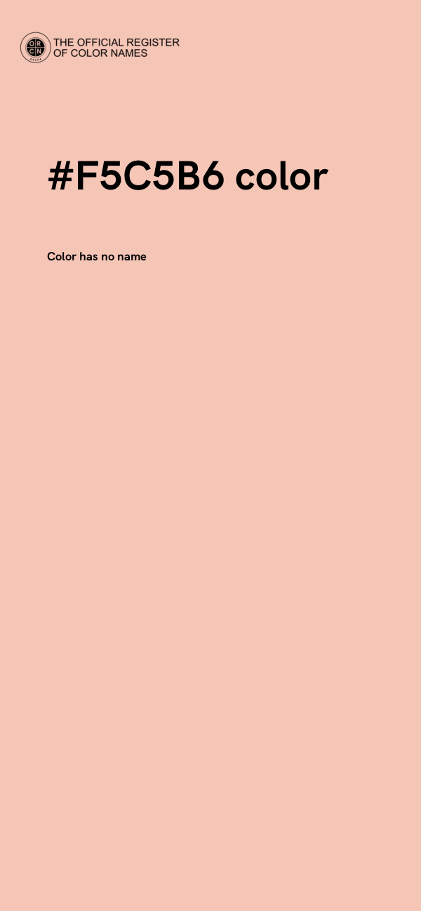 #F5C5B6 color image