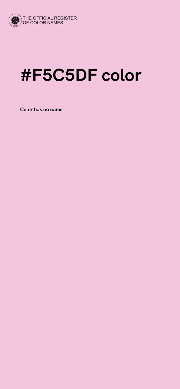 #F5C5DF color image