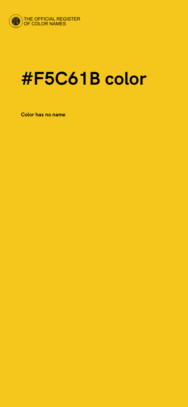 #F5C61B color image