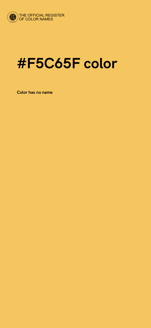 #F5C65F color image