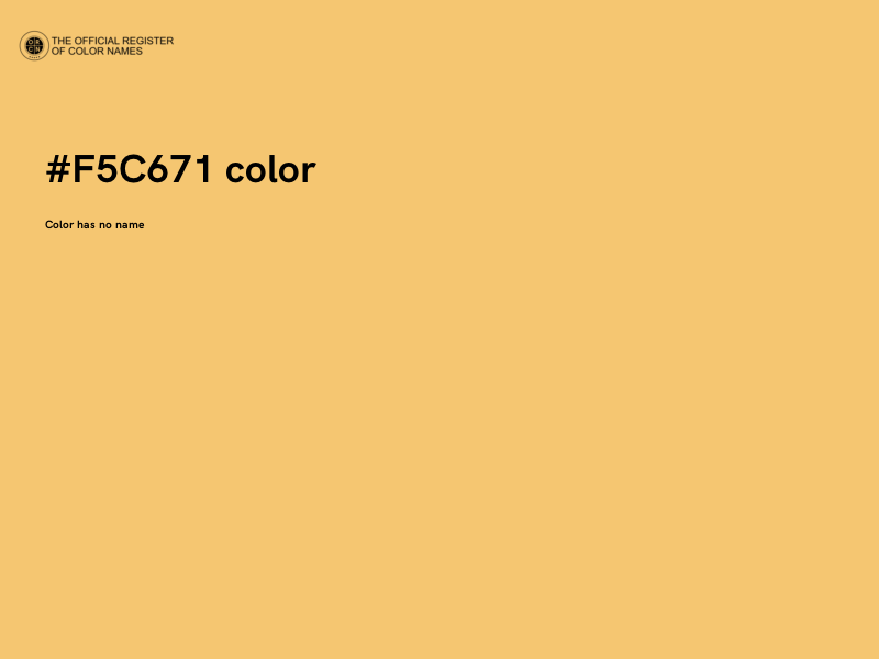 #F5C671 color image