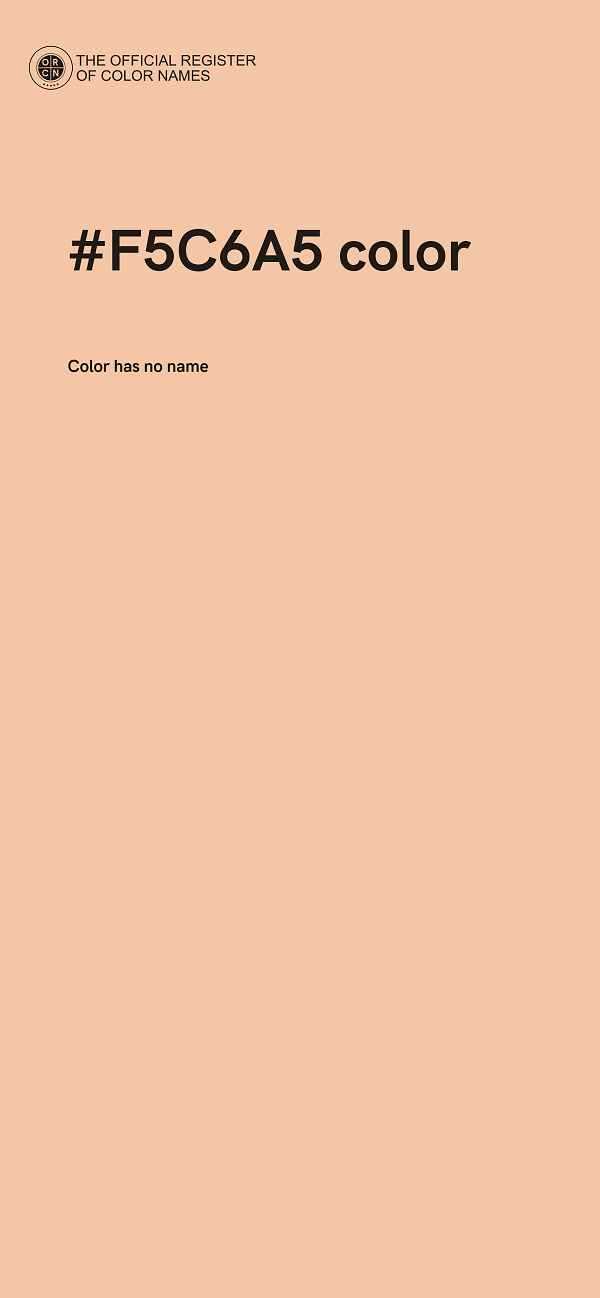 #F5C6A5 color image