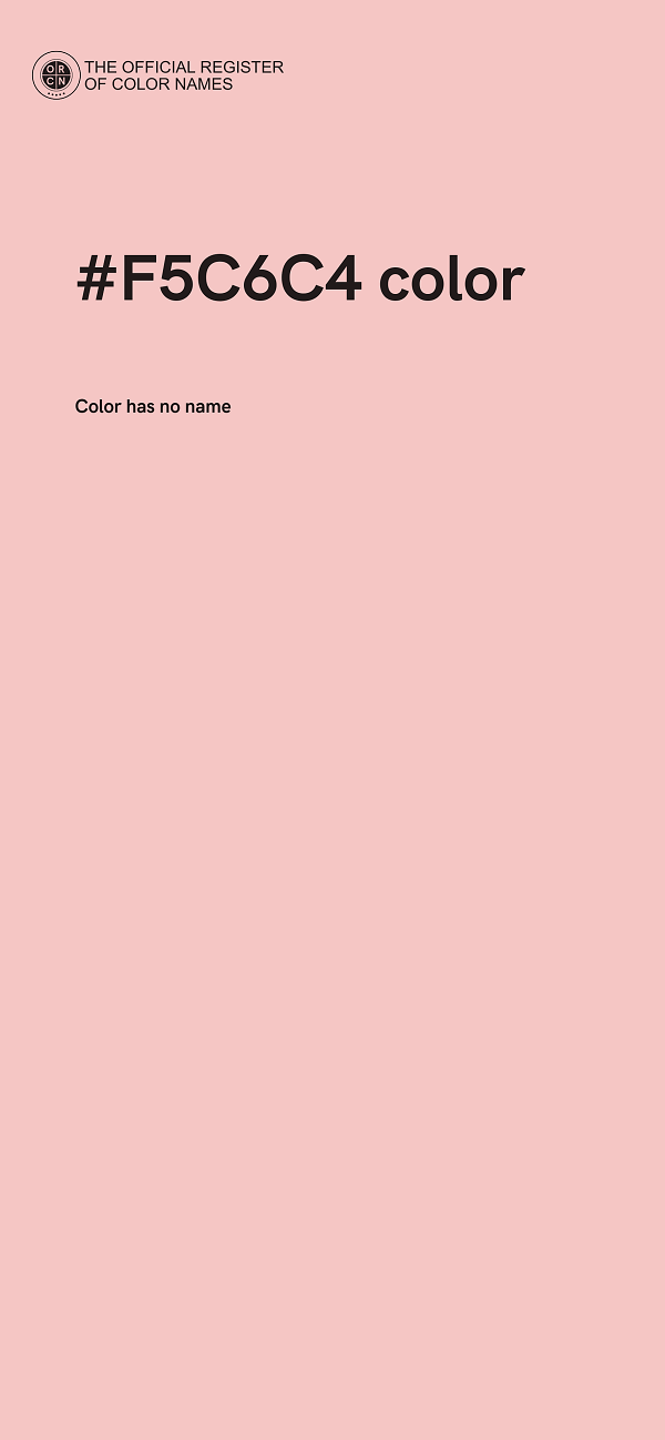 #F5C6C4 color image