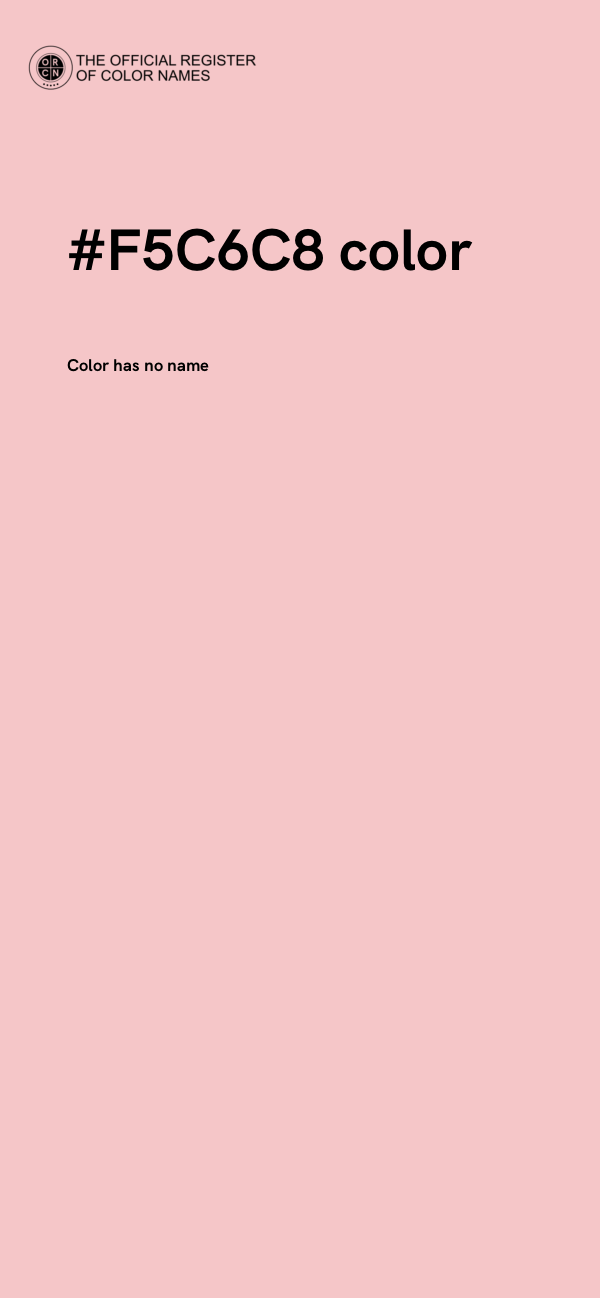 #F5C6C8 color image