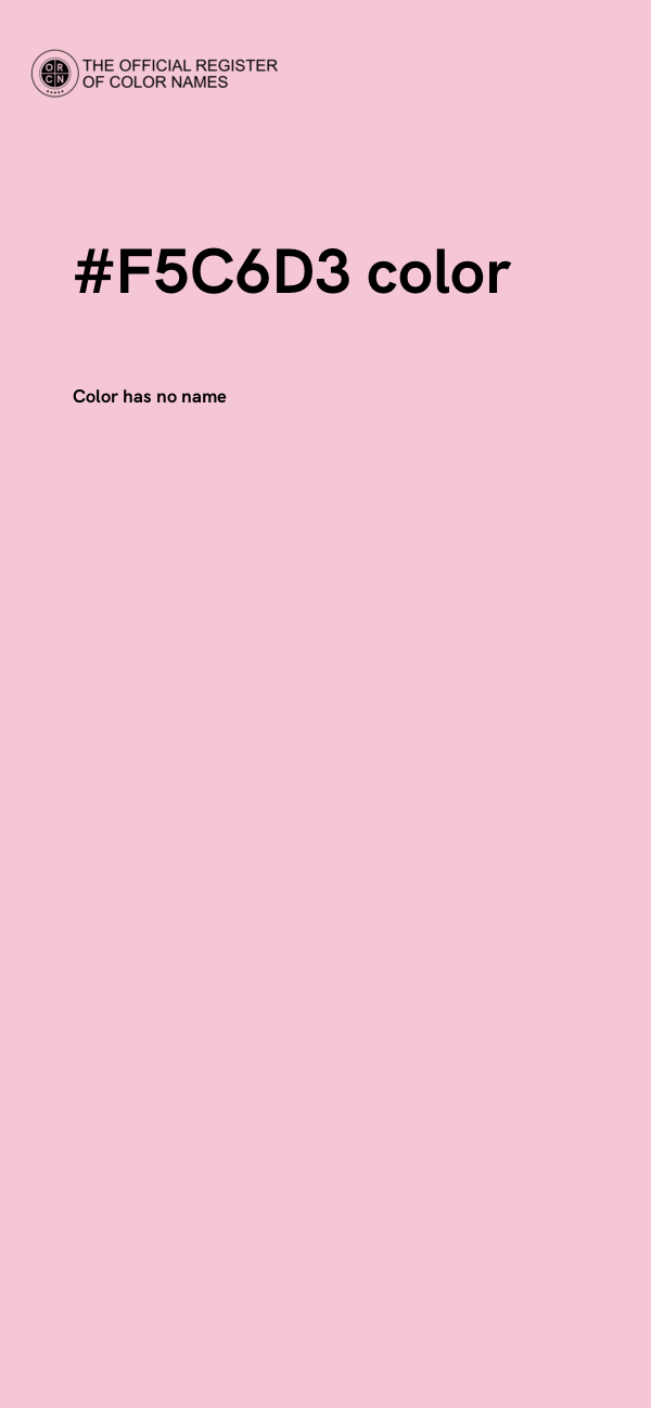#F5C6D3 color image