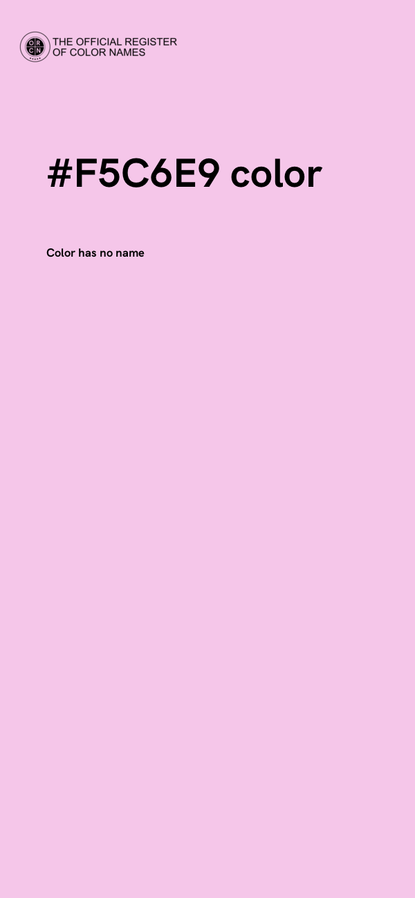 #F5C6E9 color image