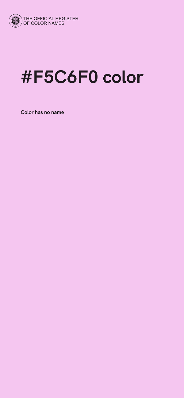 #F5C6F0 color image