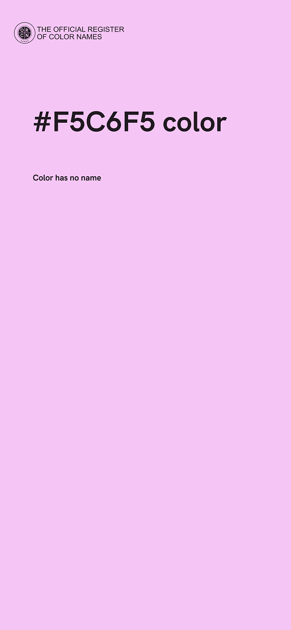 #F5C6F5 color image