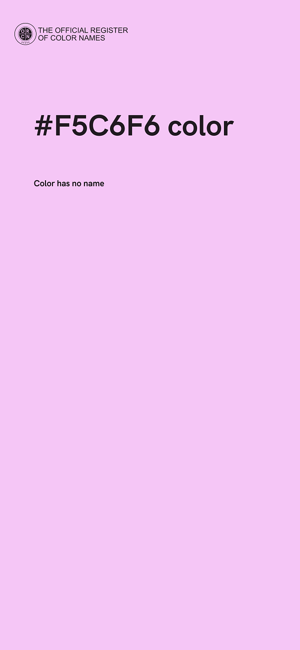 #F5C6F6 color image