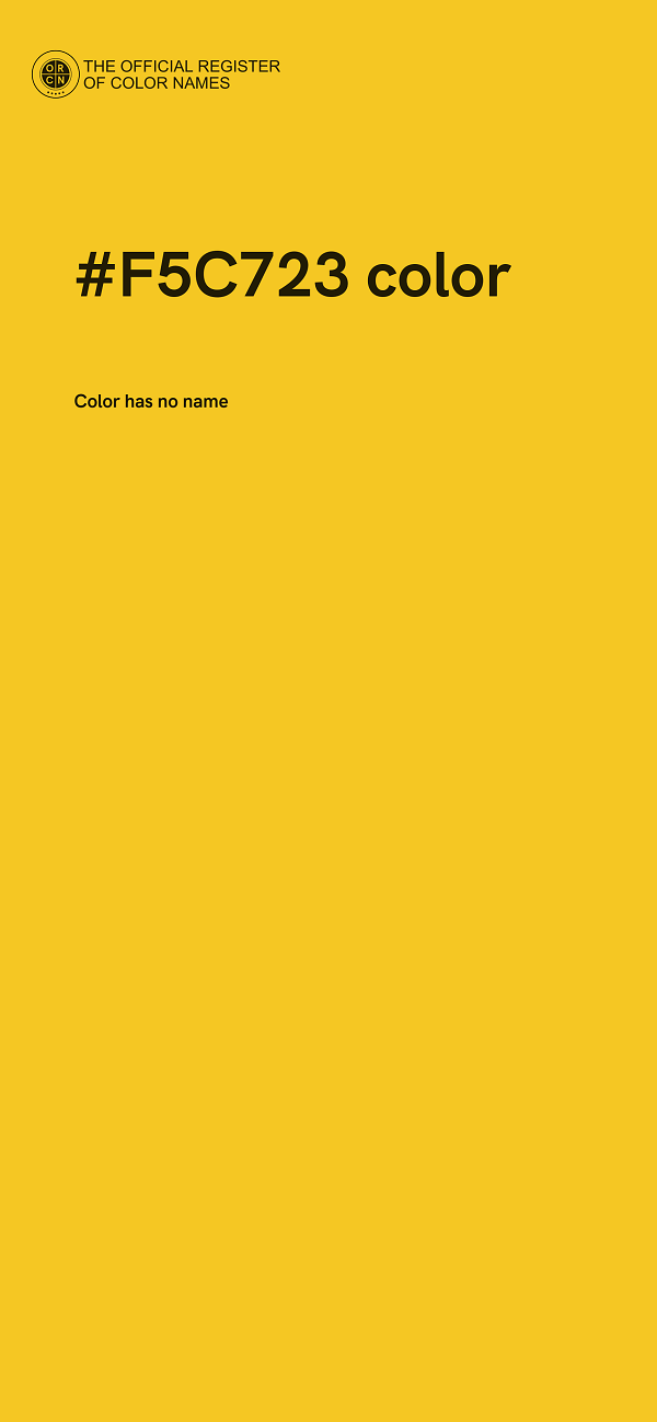 #F5C723 color image