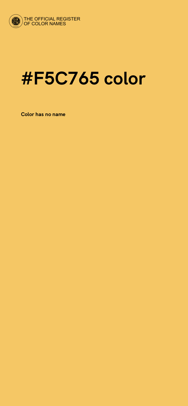 #F5C765 color image