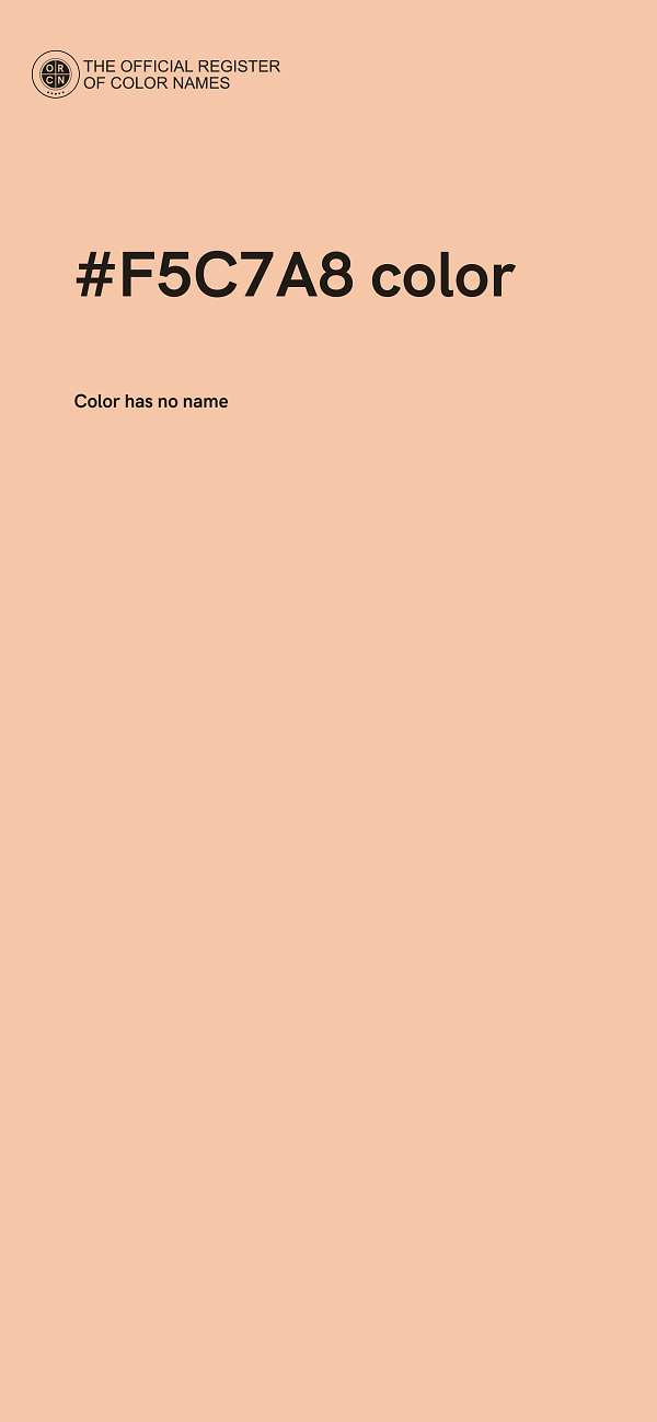 #F5C7A8 color image