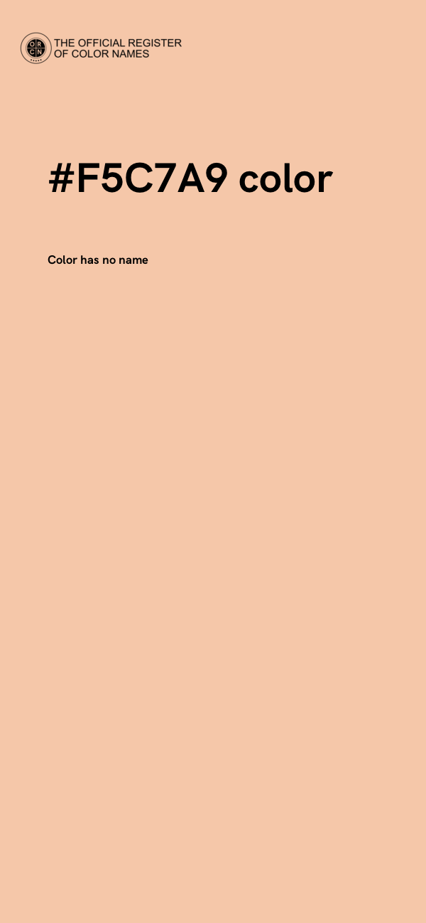 #F5C7A9 color image