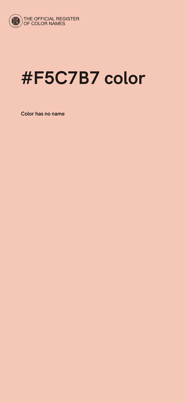 #F5C7B7 color image