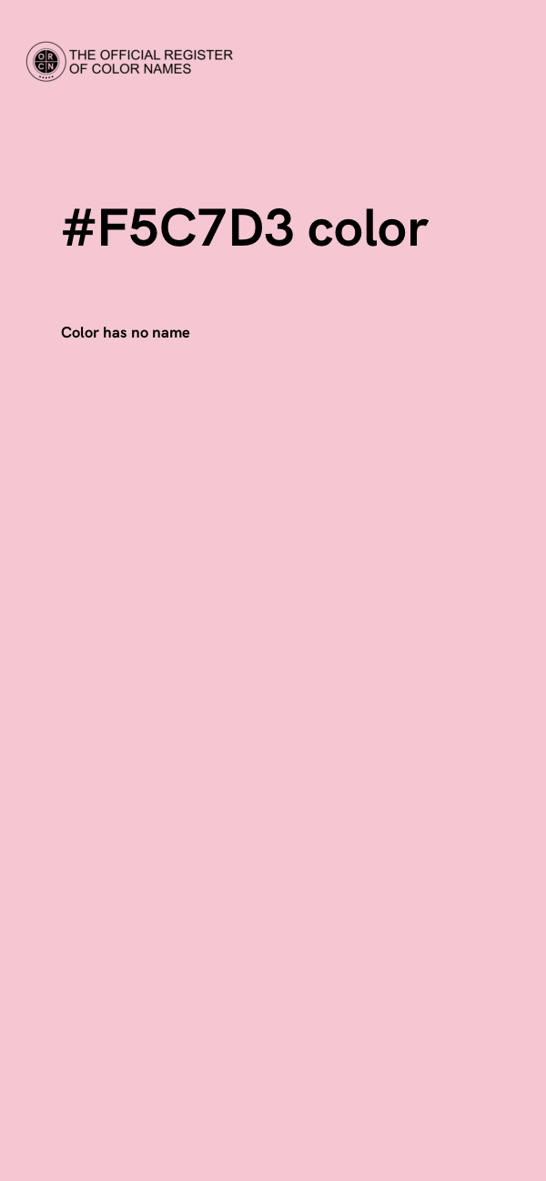 #F5C7D3 color image