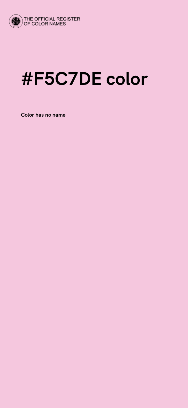 #F5C7DE color image