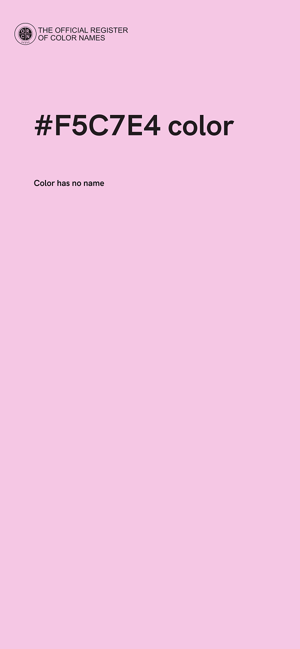 #F5C7E4 color image