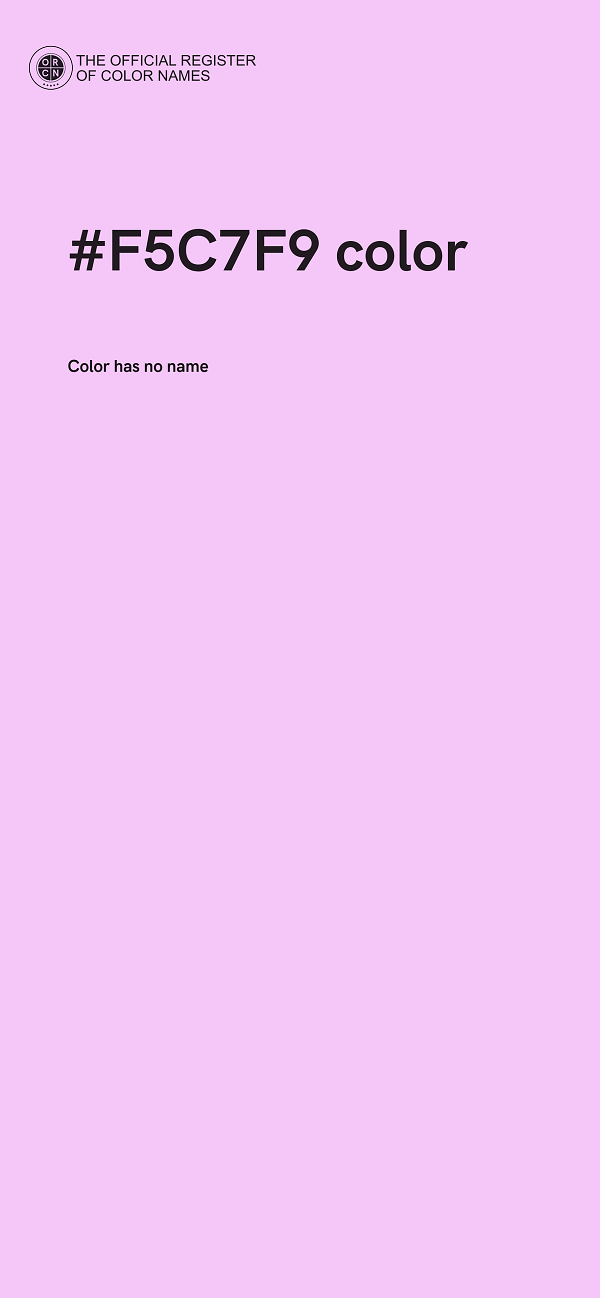 #F5C7F9 color image
