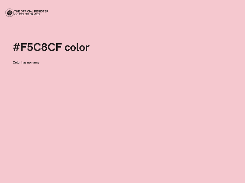 #F5C8CF color image