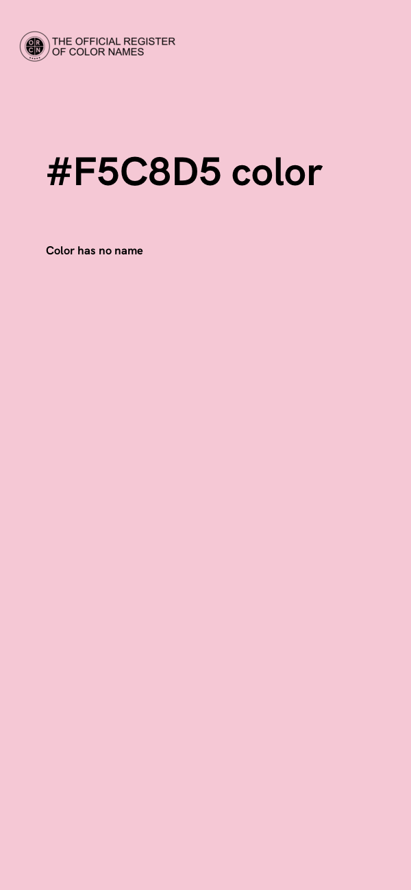 #F5C8D5 color image