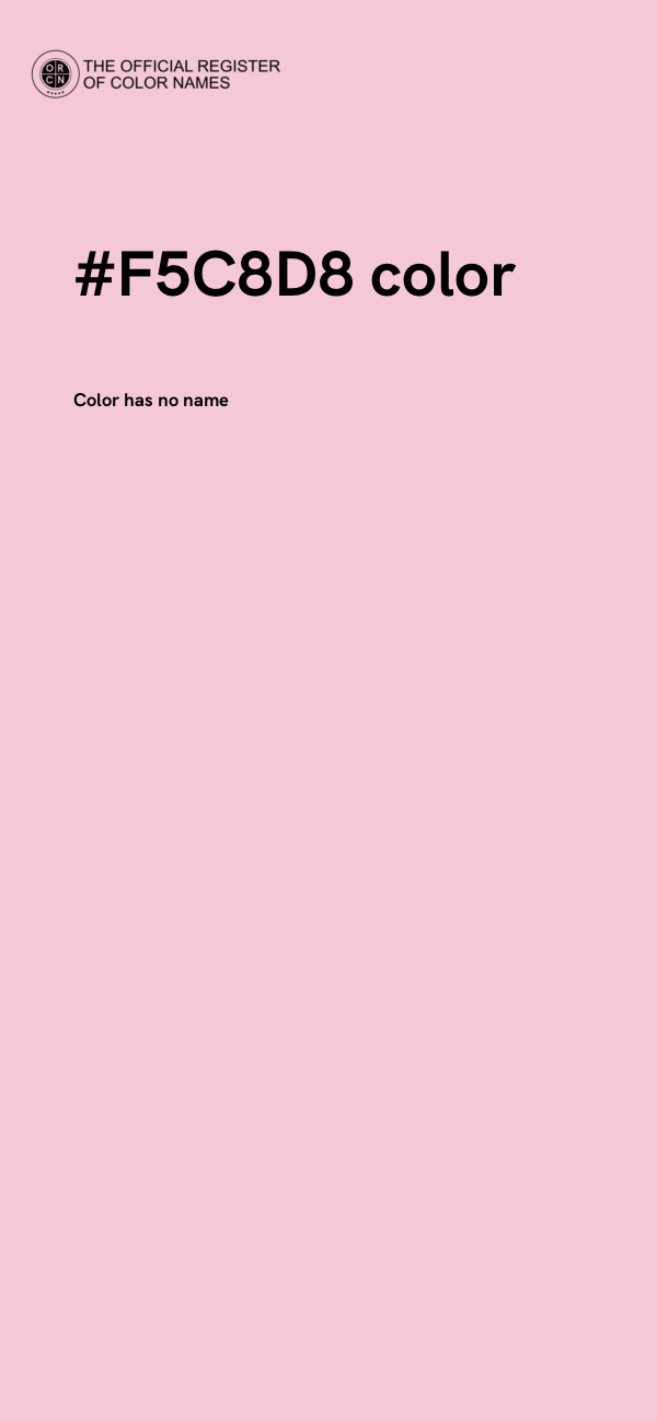 #F5C8D8 color image