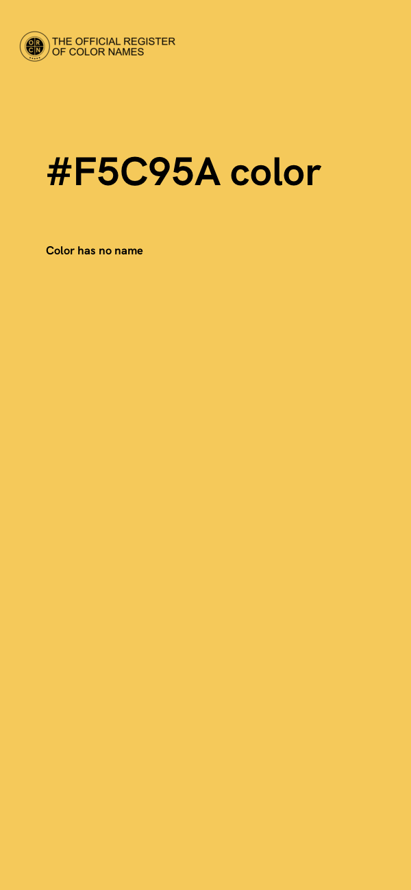 #F5C95A color image