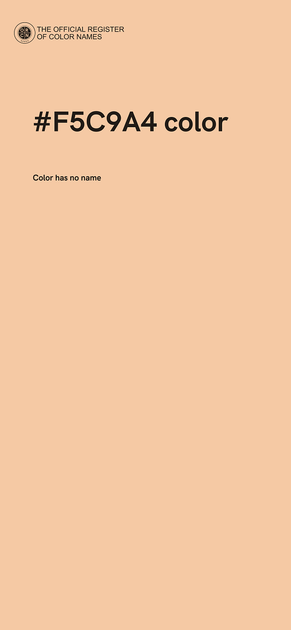 #F5C9A4 color image