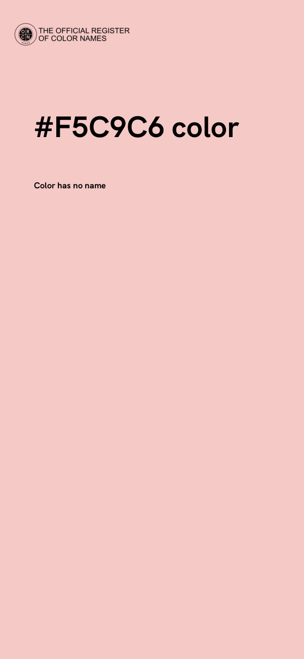 #F5C9C6 color image