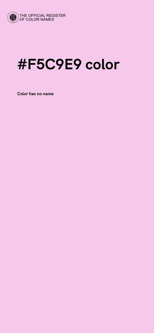 #F5C9E9 color image