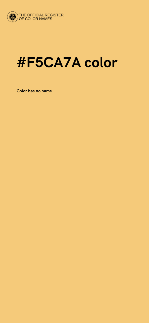 #F5CA7A color image