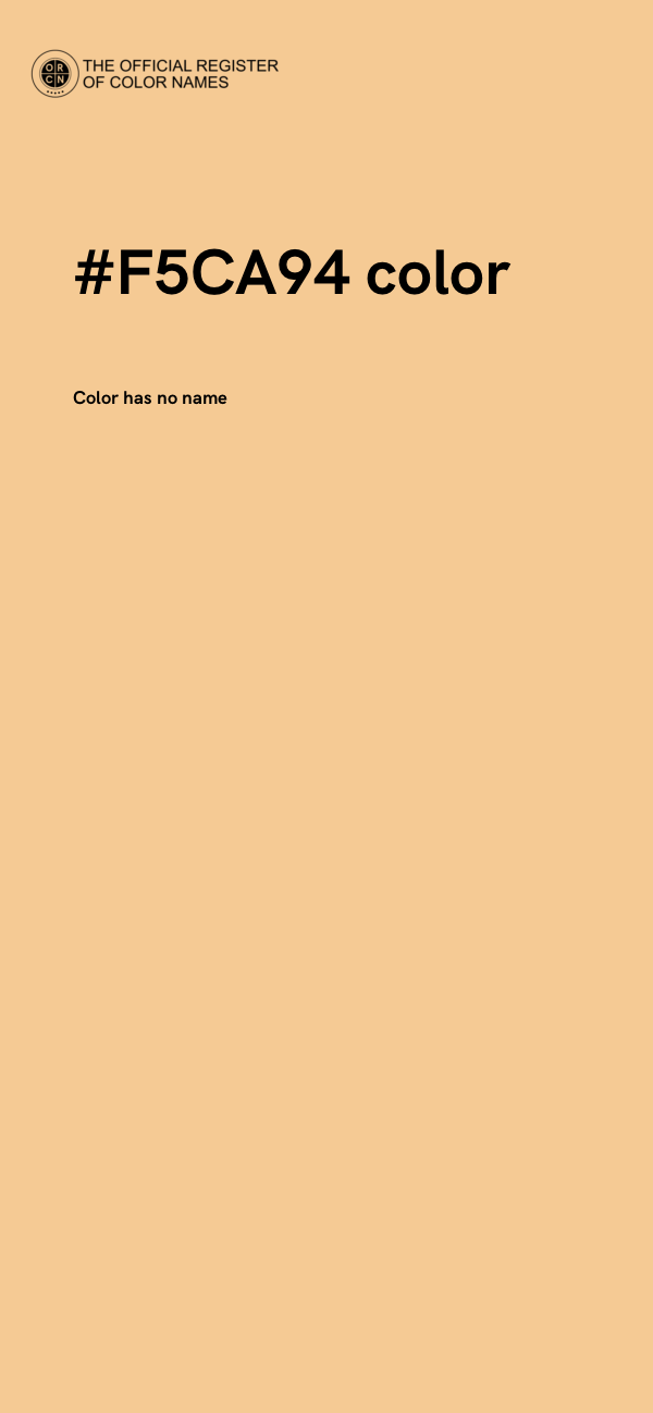 #F5CA94 color image