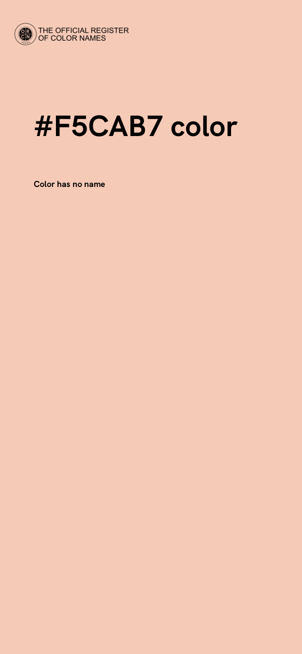 #F5CAB7 color image