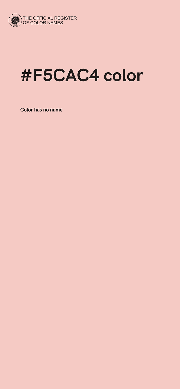#F5CAC4 color image