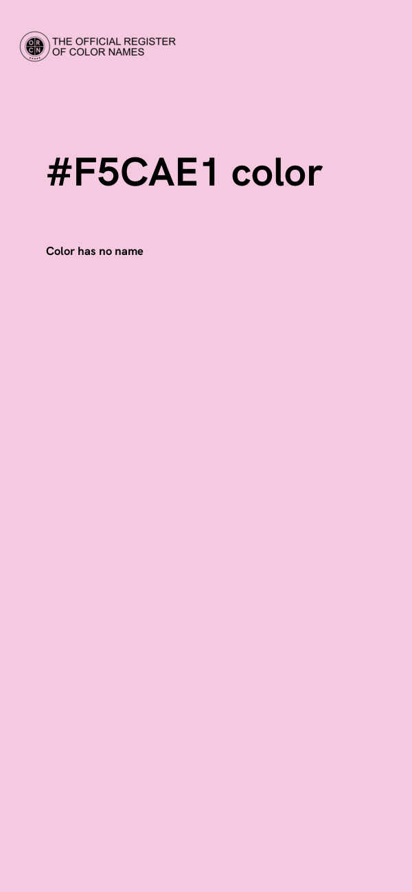 #F5CAE1 color image