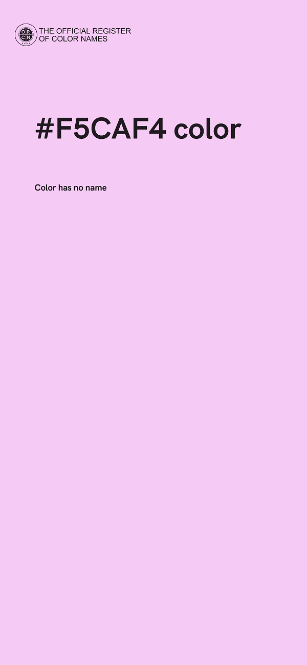 #F5CAF4 color image